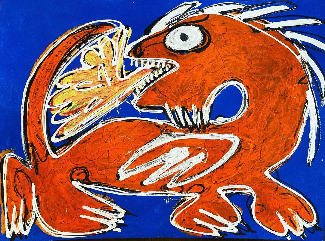Dragón naranja