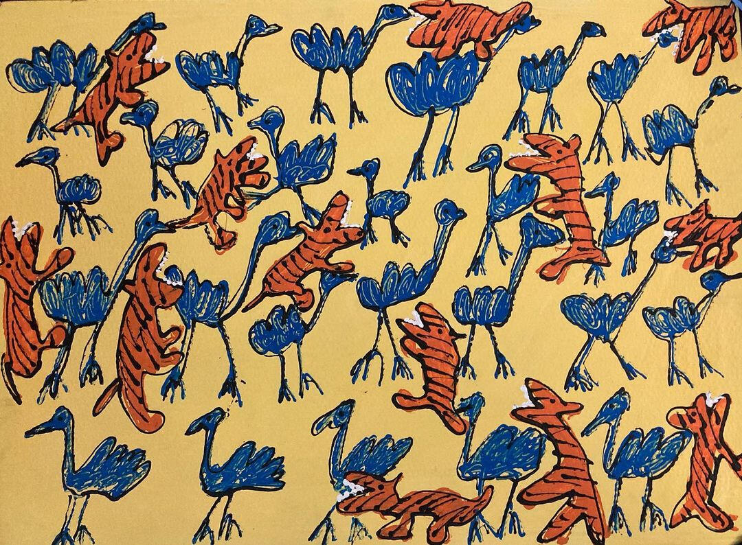 Tigers vs ostriches