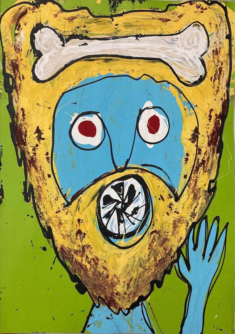 Blond cannibal grows a beard